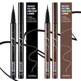 [YEOWOO Hwajangdae] Quick Filter Pen Eyeliner 0.5g_ So easy even for beginners Clear Super Slim Waterproof Pen Eyeliner with just one touch _ Made in KOREA